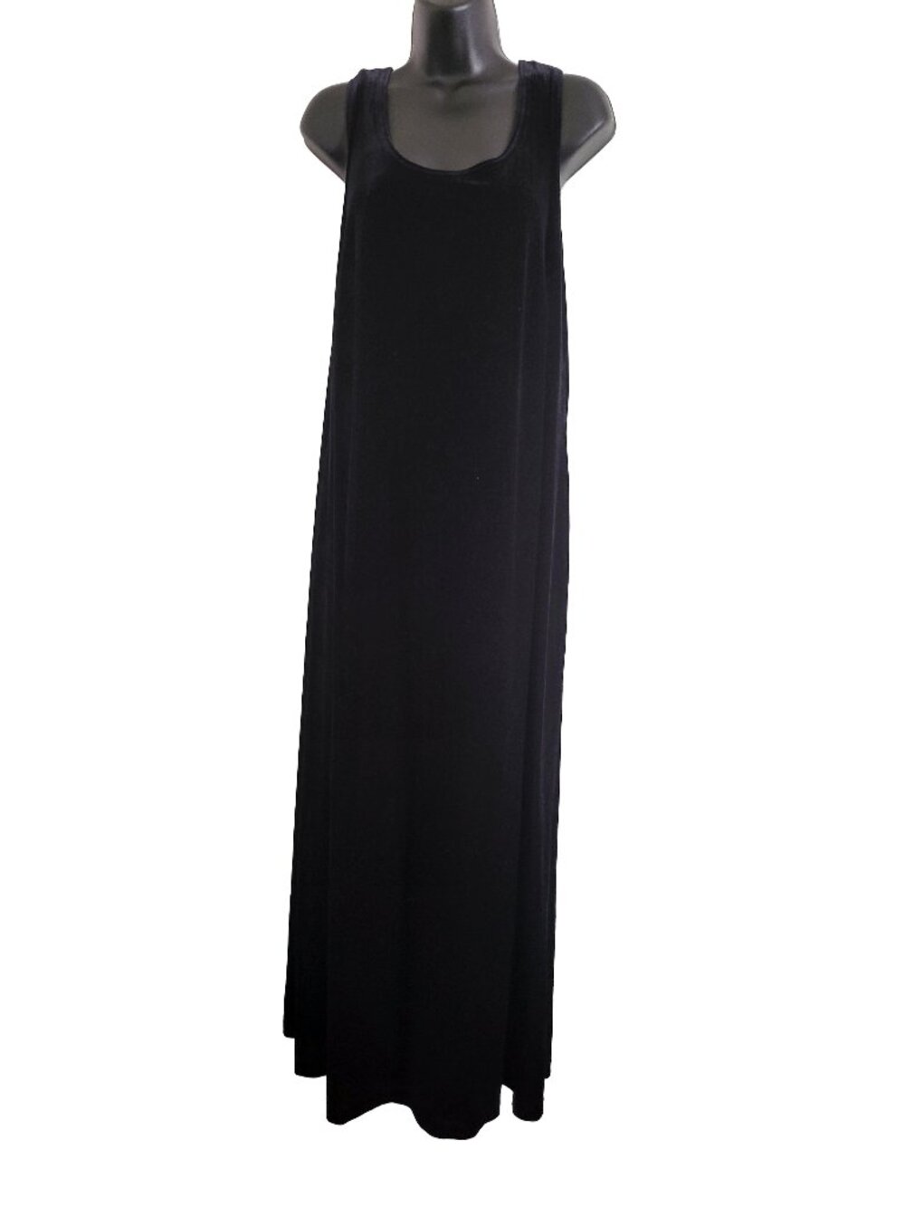 Vintage 90s Black Velvet Dress